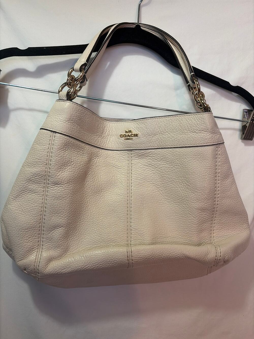 Coach Cream Leather Purse